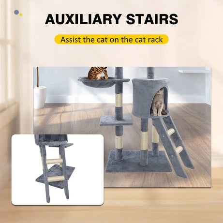 Multi-storey Cat Tree Tower With Scratching Post Climbing Plush