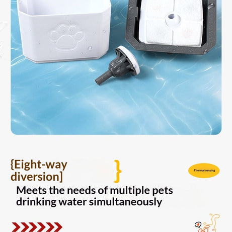 Quiet Smart Circulating Detachable Washable Pet Water Fountain