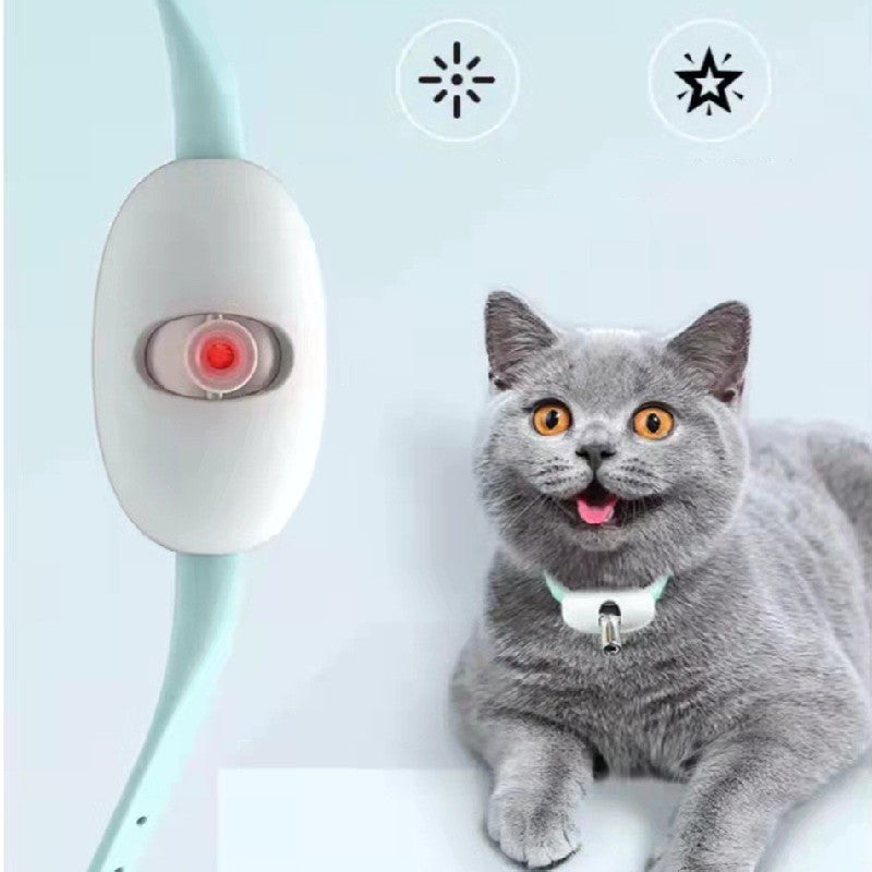 Automatic Cat Toy Smart Laser Teasing Collar Electric USB Charging
