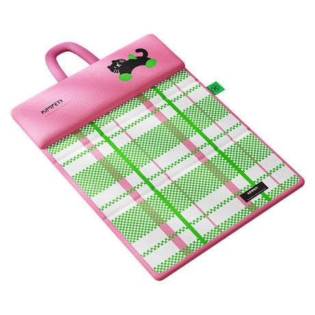 Summer Cooling Pet Mat Bed With Pillow Folding Portable