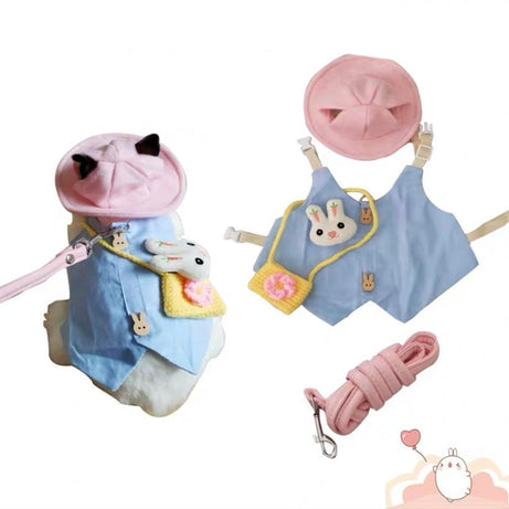 Pet Rabbit Traction Rope Cute Vest Skirt Clothing Supplies