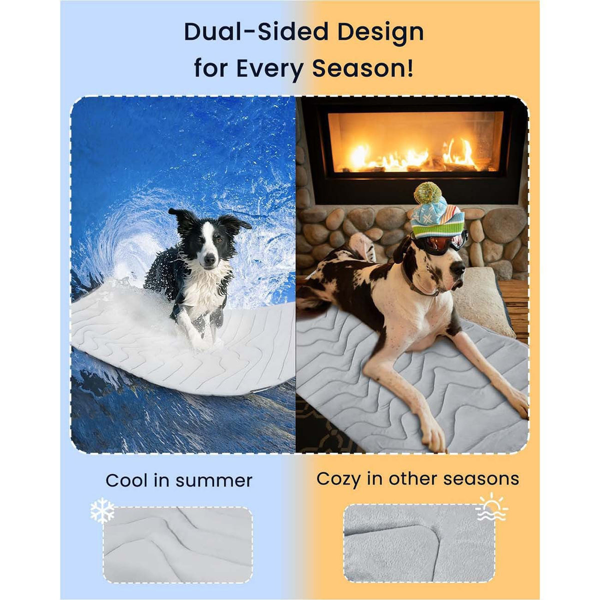 All-season Cooling Ice Silk Pet Mat For Summer