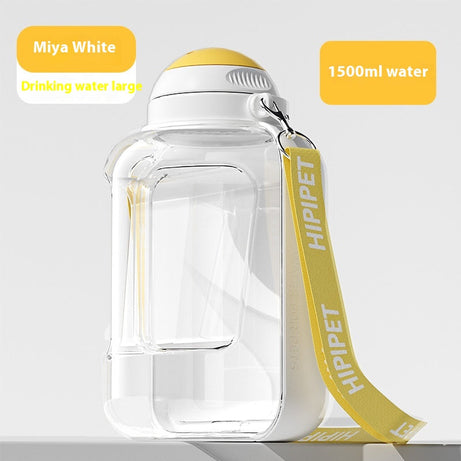 2-in-1 Dog Large Capacity Pets Out Drinking Pot Cat Water Dispenser