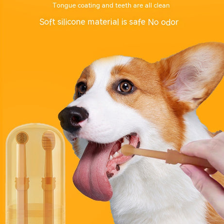Cat Silicone Toothbrush Dog Set Pet Brushing Teeth Cleaning Supplies