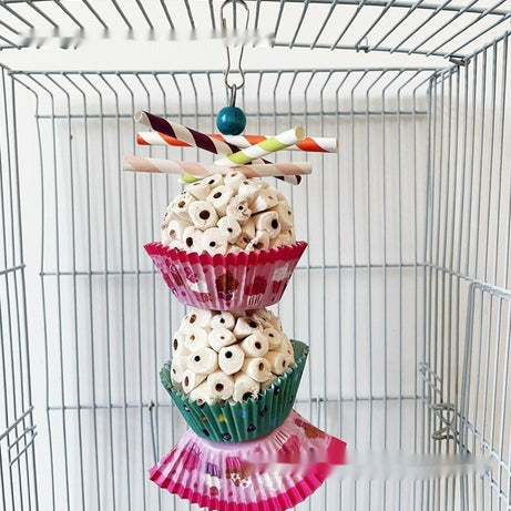Parrot Toy Bird Edible Soft Ball Shredding Relieving Boredom