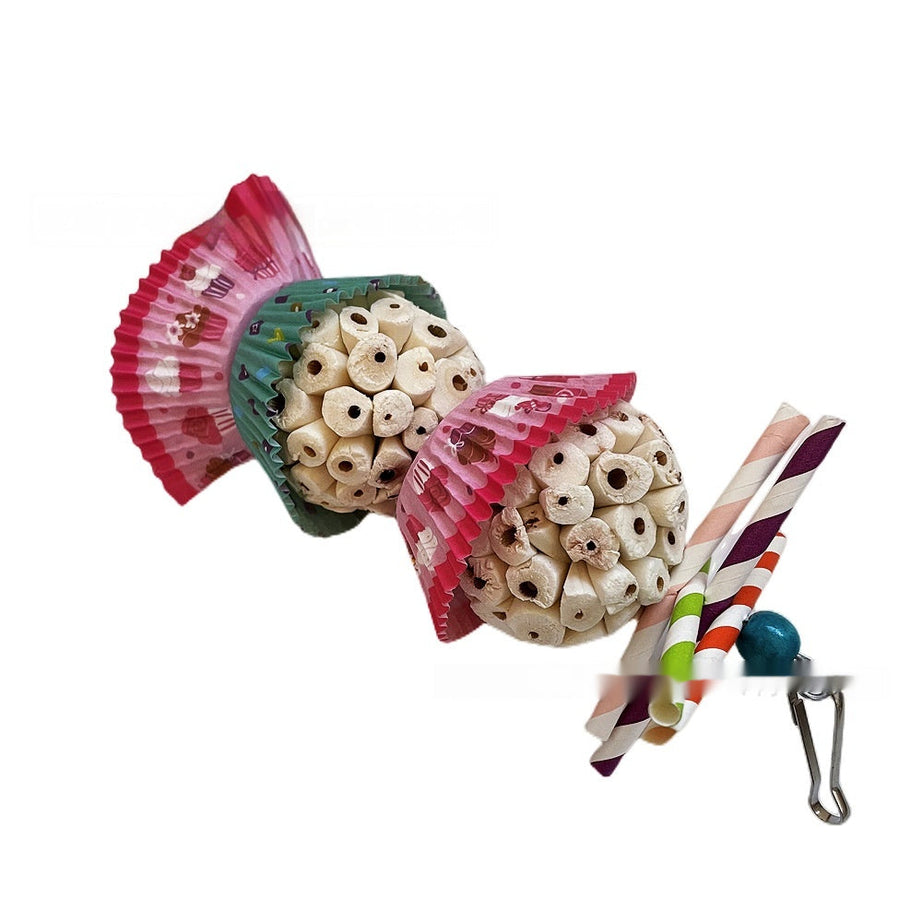 Parrot Toy Bird Edible Soft Ball Shredding Relieving Boredom