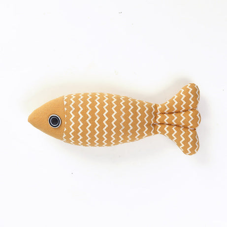 Cat Toy Funny Linen Fish Pillow Self-hey