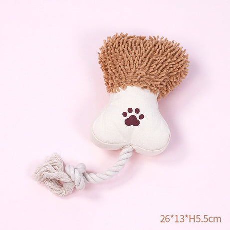 Pet Cotton Rope Toy Dog Sound Canvas Molar Teeth Cleaner