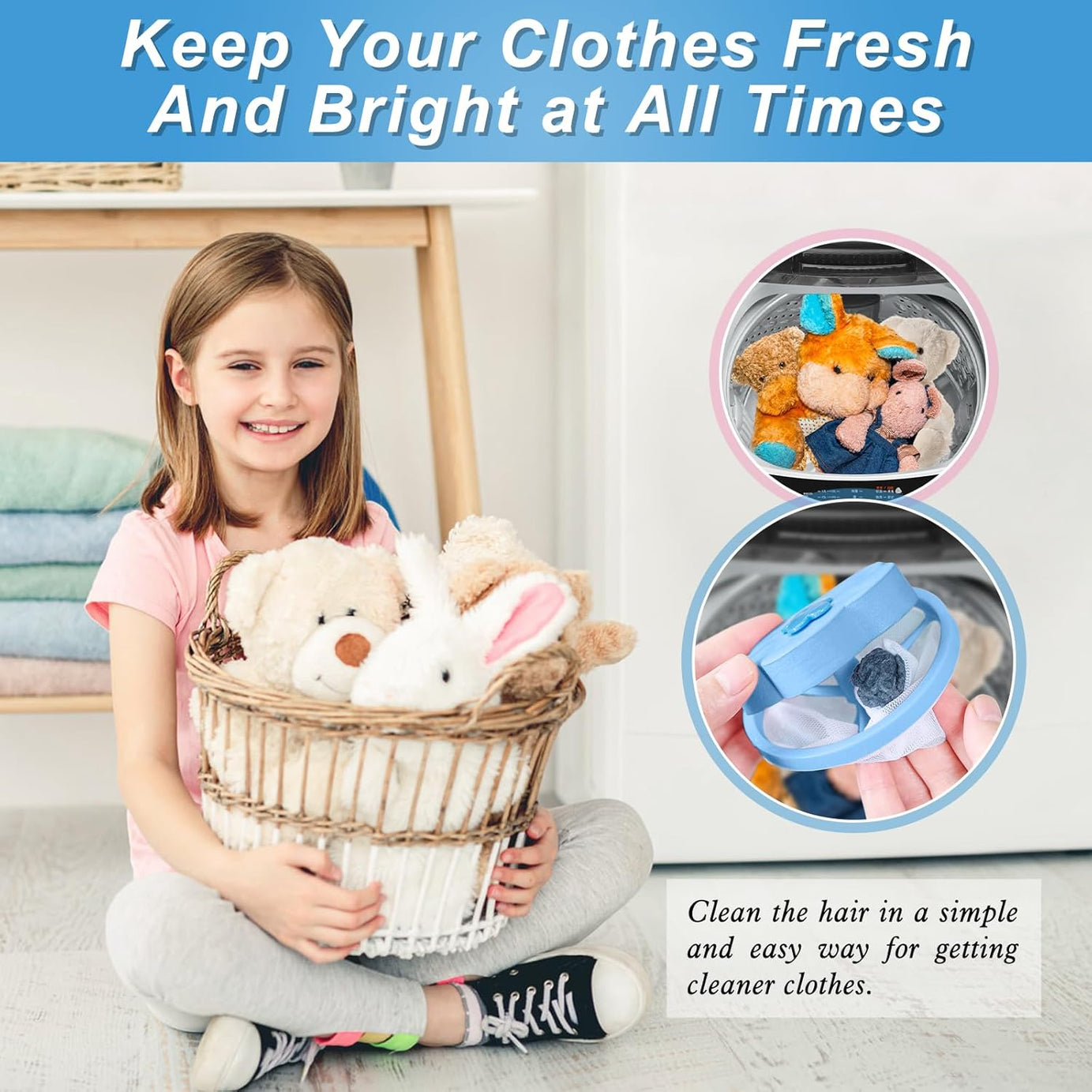 Pet Hair Catcher For Laundry Lint For Washing Machine For Dogs