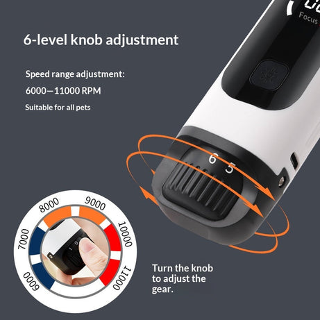 Portable Home Electric Pet Nail Grinder With LED Light