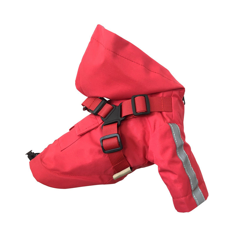 Pet Waterproof Raincoat British Dog Four Seasons Universal