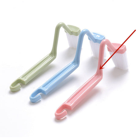 Curved Toilet Brush Gap Cleaning Tool Bathroom Accessory Long