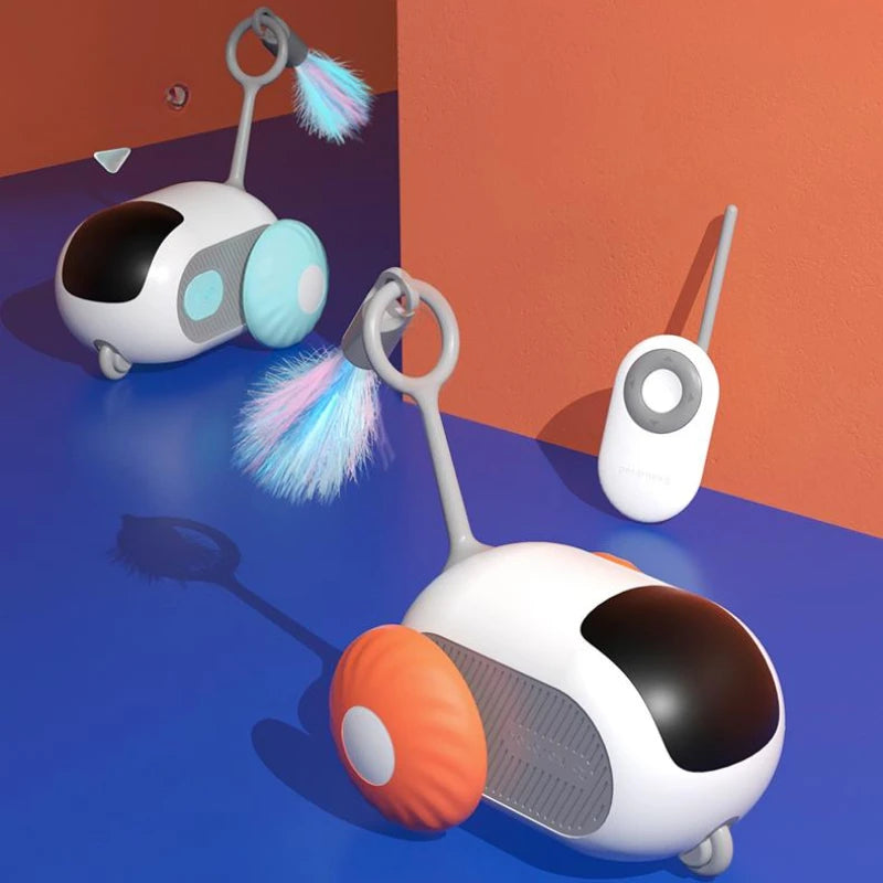 Remote Control Interactive Cat Car Toy USB Charging Chasing