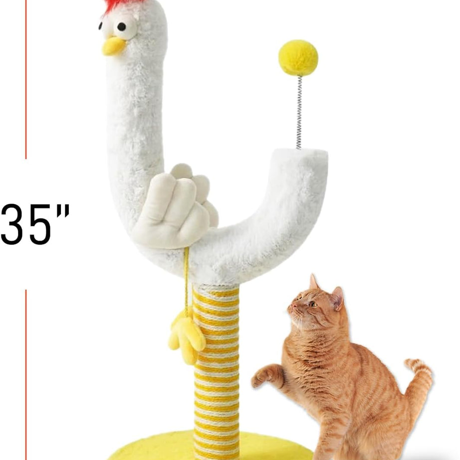 Resilient Sisal Vertical Cat Scratching Post Durable Crumb Free