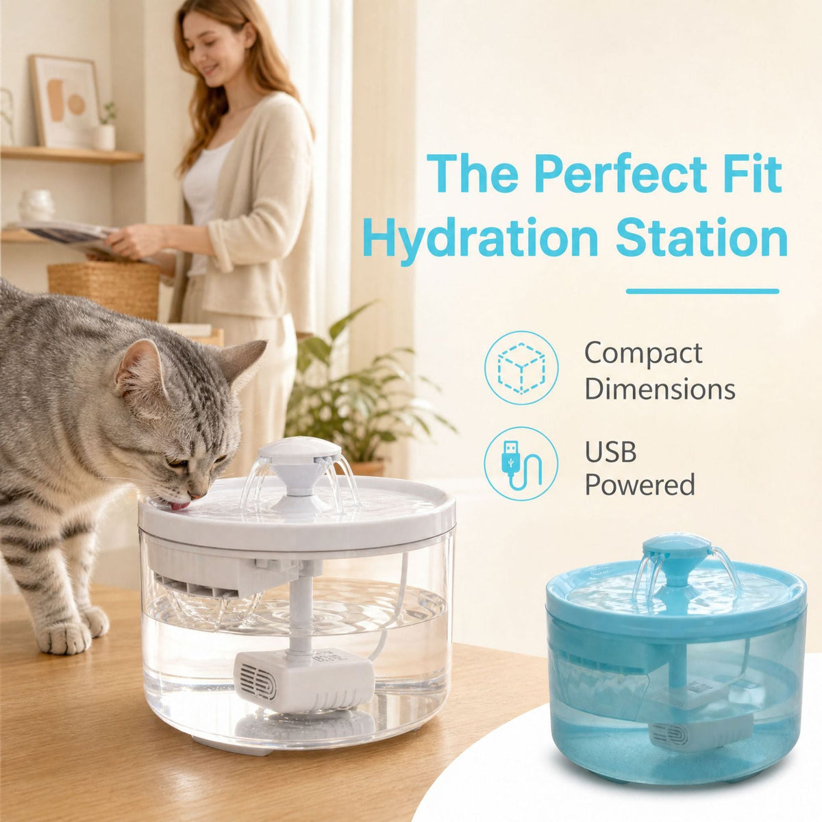 Automatic Pet Water Fountain Circulating Drinking Dispenser