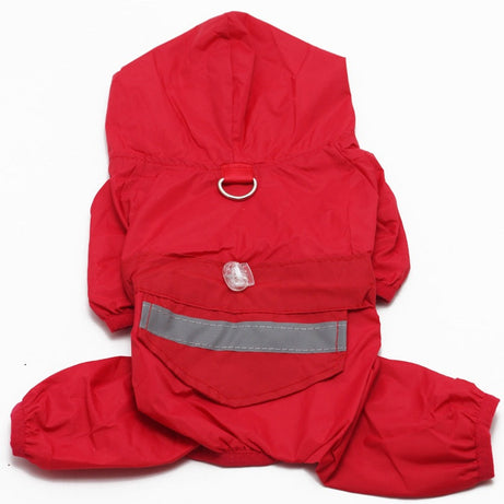 Pet Raincoat Dog Four-leg Hooded