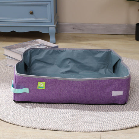Household Oxford Cloth Foldable Cat Litter Box
