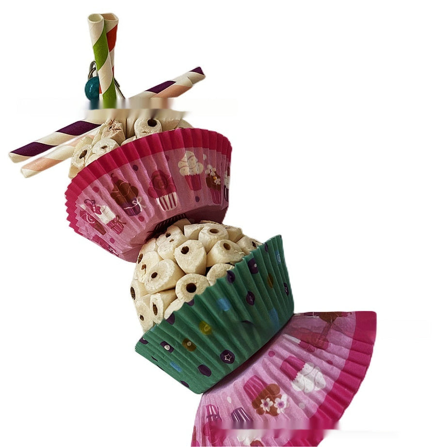 Parrot Toy Bird Edible Soft Ball Shredding Relieving Boredom
