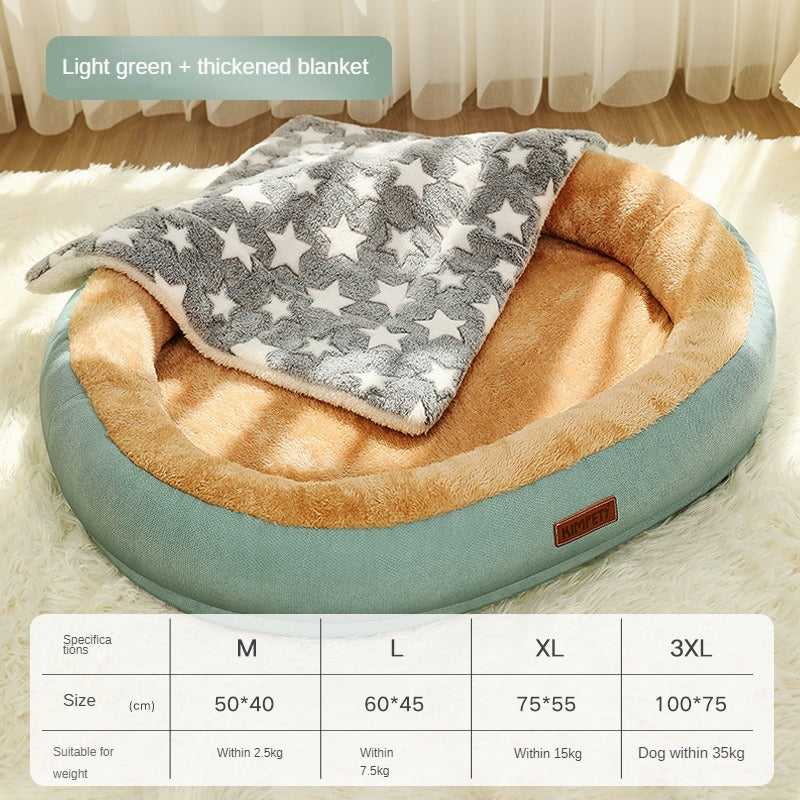 Removable And Washable Dog Bed Warm Cat For Sleeping