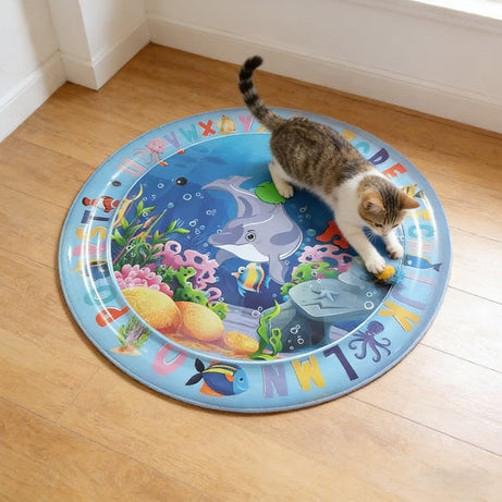 Cat Dog Water Play Mat Cooling Mats Thickened Cats Dogs Bed Toy