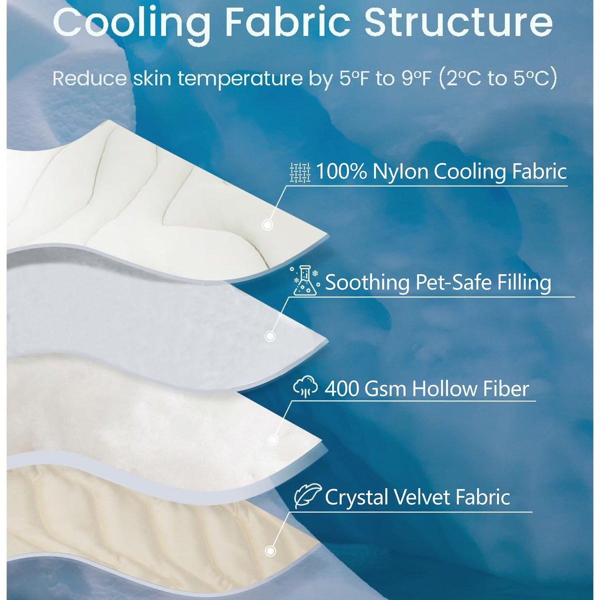 All-season Cooling Ice Silk Pet Mat For Summer