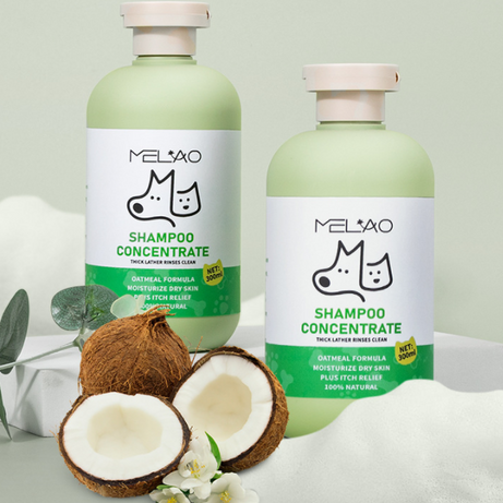 Natural Pet Oatmeal Shampoo With Coconut Chamomile Moisturizes Skin