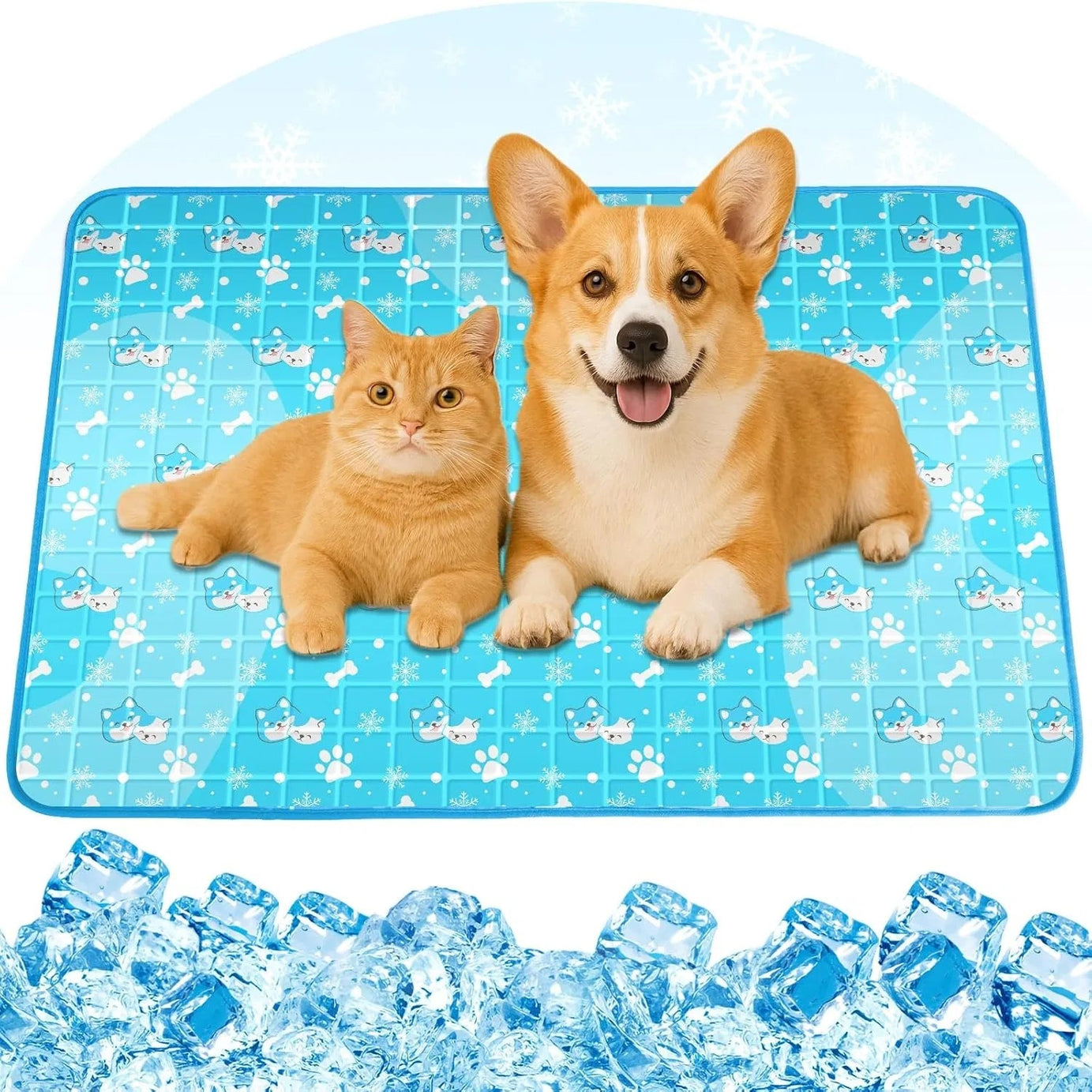 Dog Cooling Mat Pet With Non-toxic Solid Gel Self-cooling Pad