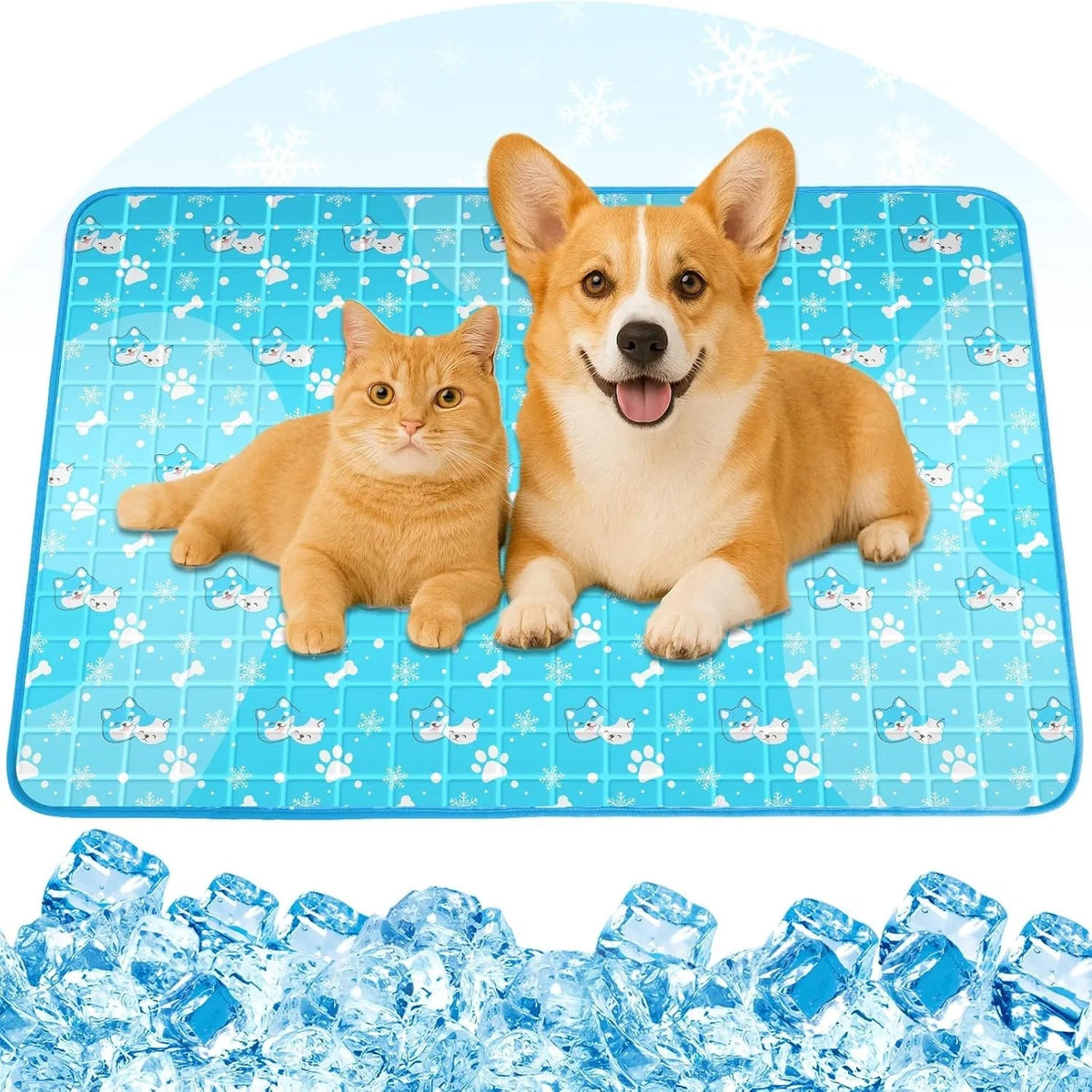 Dog Cooling Mat Pet With Non-toxic Solid Gel Self-cooling Pad