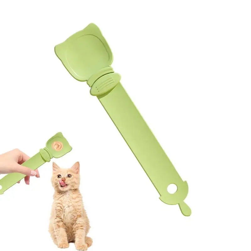 Cat Strip Feeder Happy Spoon Wet Food Portable Feeding Reuseable