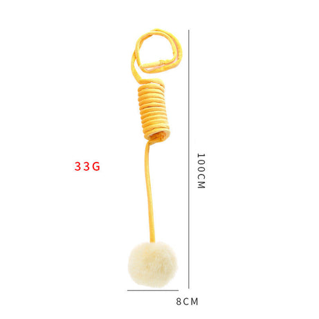 Cat Toy Self-hi Sucker Spring Rabbit Hair Ball Interactive Play Pet