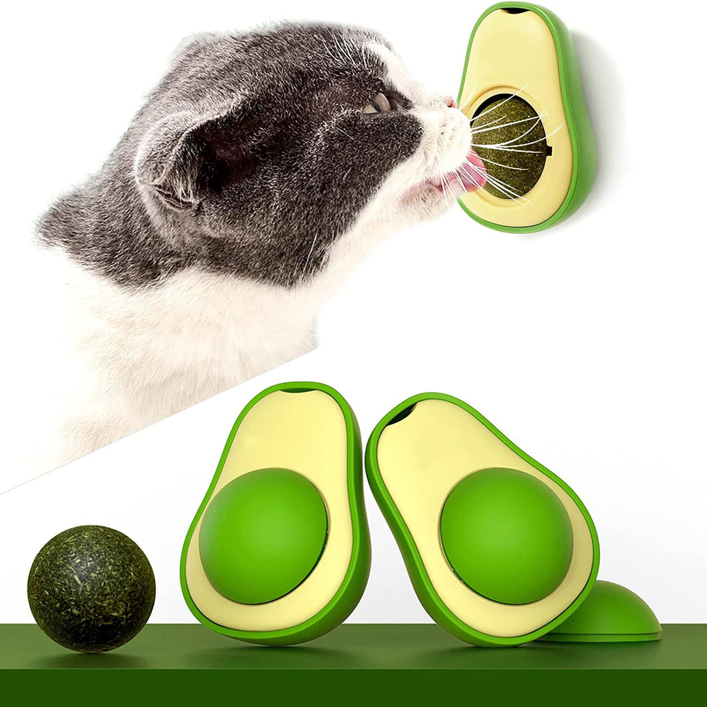 Cute Avocado Catnip Toys Cat Teeth Cleaning Toy Supplies Mini Treat