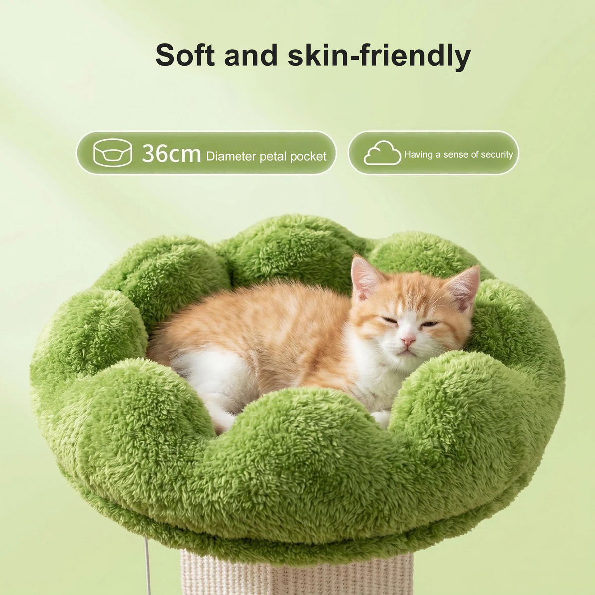 Flower Cat Scratching Post For Indoor Cats Scratcher With Perch
