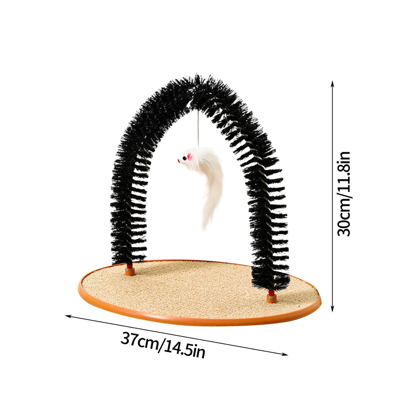 Cat Hair Rub And Anti-itch Device Plastic Arch-shaped Brush