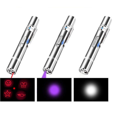 Laser Pointer Cat Toy Red Dot LED Light Interactive Toys Indoor