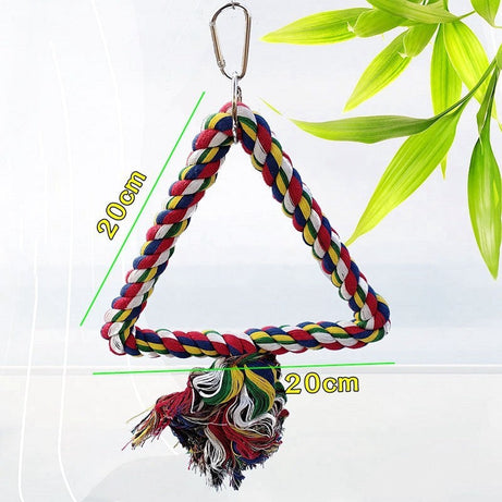 Parrot Bird With Toy Supplies Swing Ring Aerial Ladder Climbing