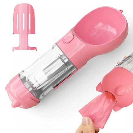 300 500ml Portable Multifunction Dog Water Bottle Food Feeder
