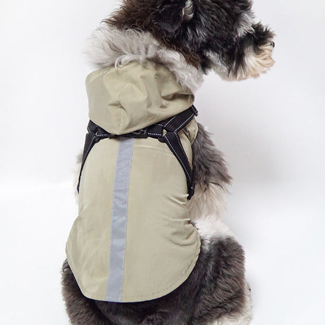 New Pet Raincoat Dog Poncho Cape Reflective Large Clothes Pet