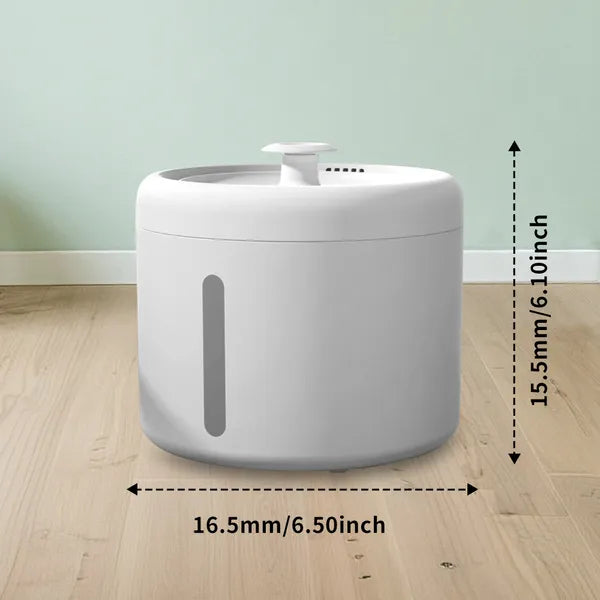 2500ml USB Round Pet Water Fountain Automatic Cat Dispenser