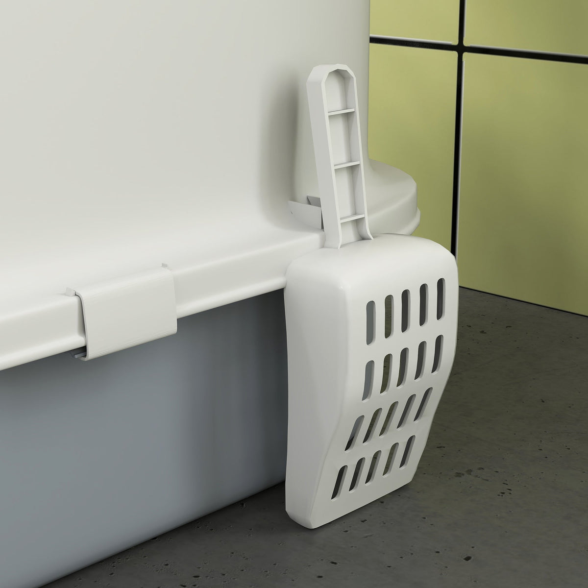 Covered Cat Litter Box With Lid Drawer Scoop Top Entry Deodorizing