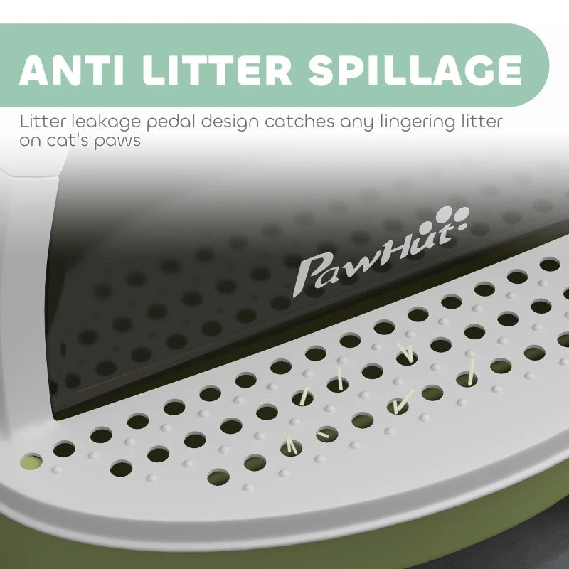 Covered Cat Litter Box With Lid Scoop Deodorizing Bags For Odor