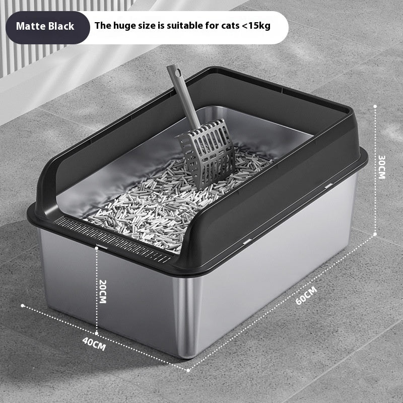 Stainless Steel Litter Box Cat Toilet