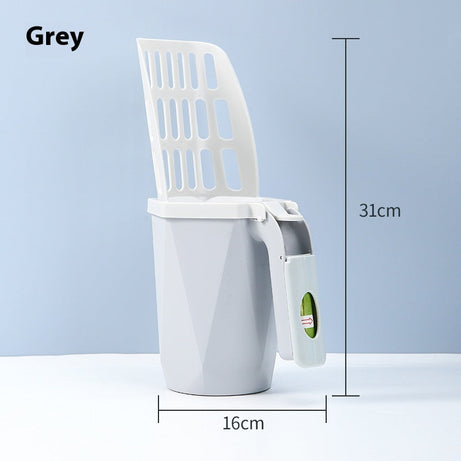Large Capacity Integrated Cat Litter Scoop Cleaning Tool