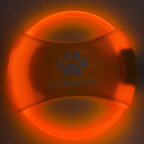 Dog Flying Discs Light Glowing LED Luminoustrainning Interactive