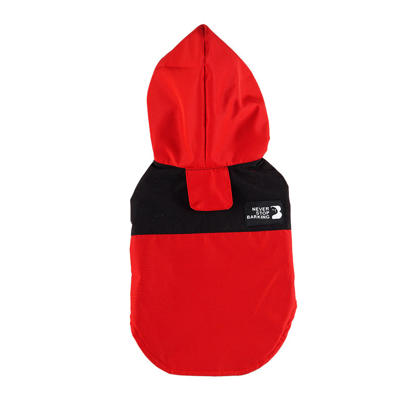 Color Contrast Patchwork New Dog Raincoat