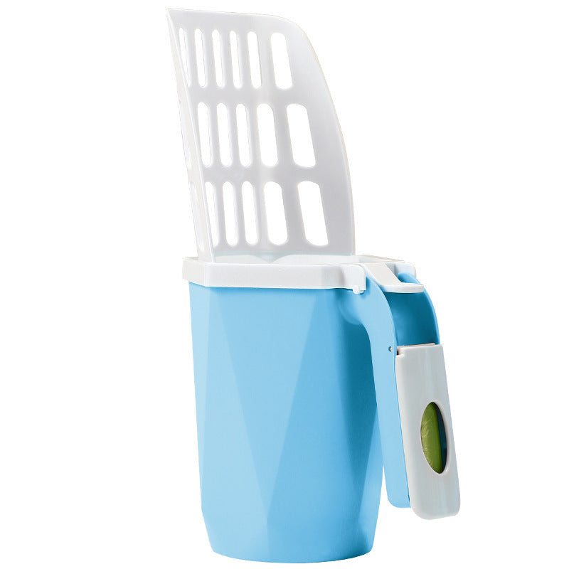 Large Capacity Integrated Cat Litter Scoop Cleaning Tool