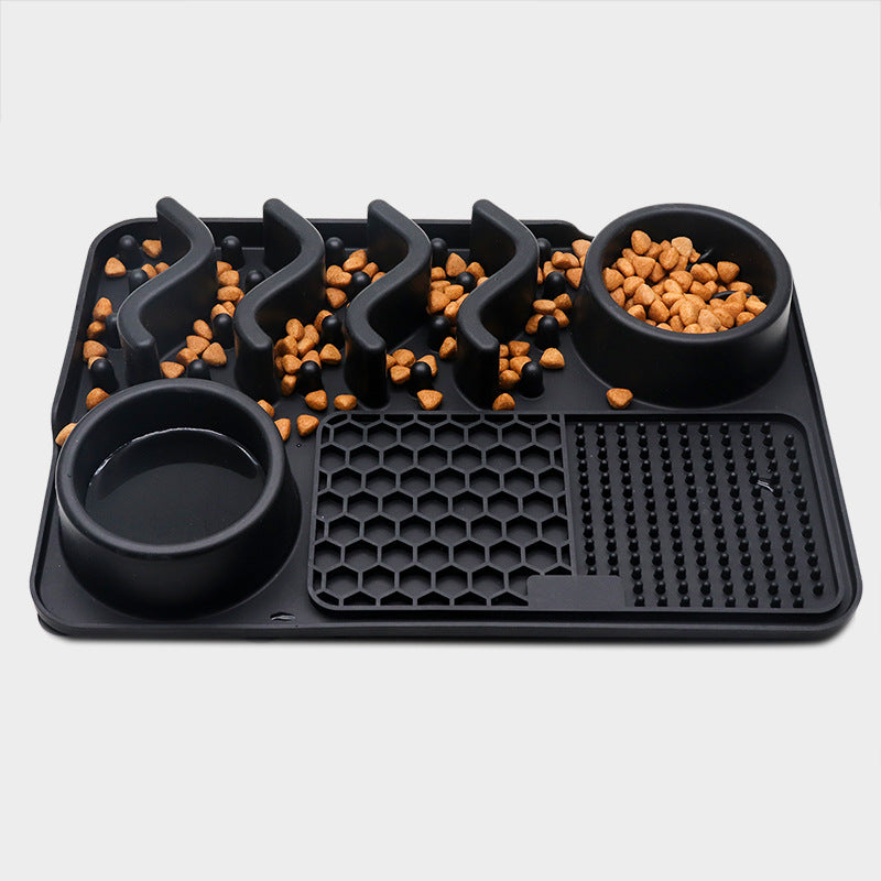 Dog Silicone Licking Pad Pet Mat Smelling Multifunctional Food Bowl
