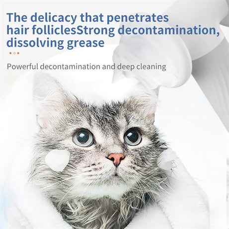 Automatic Foaming Dog Cat Bath Brush Shampoo With Soap Dispenser