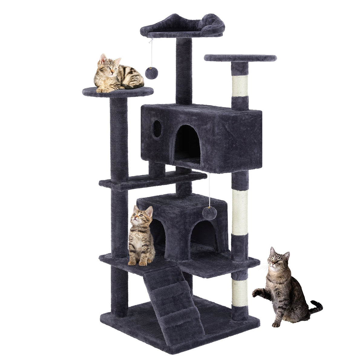 Multi Functional Cat Treehouse Climbing Frame