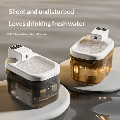 Cat Water Fountain With Smart Motion-sensing Dispensing And Quiet