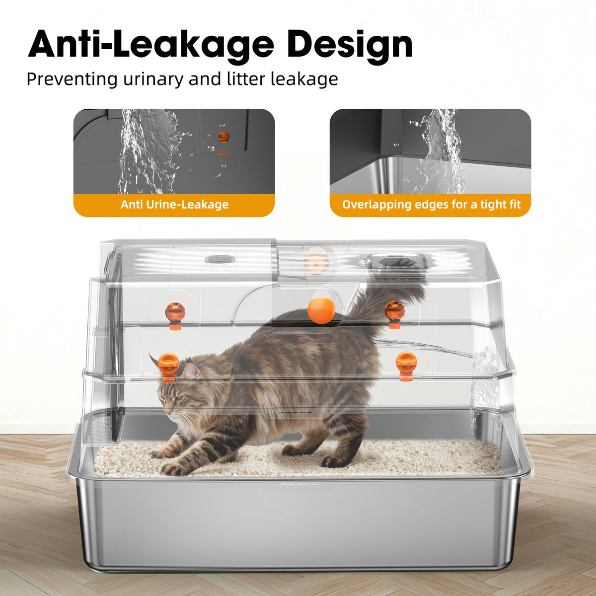 Stainless Steel Cat Litter Box